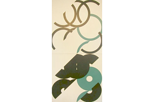 čtvrcený kruhy, dvě dimenze